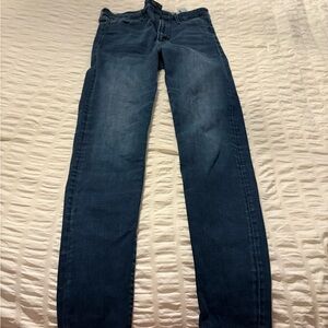 Abercrombie & Fitch Dark Blue High-Rise Jeans